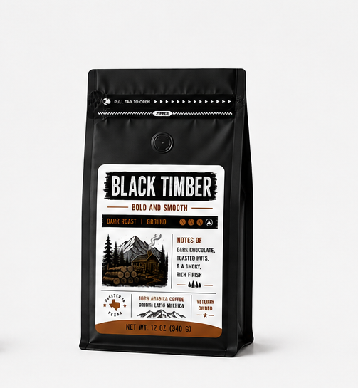 BLACK TIMBER - Dark Roast, Full, & Smoky