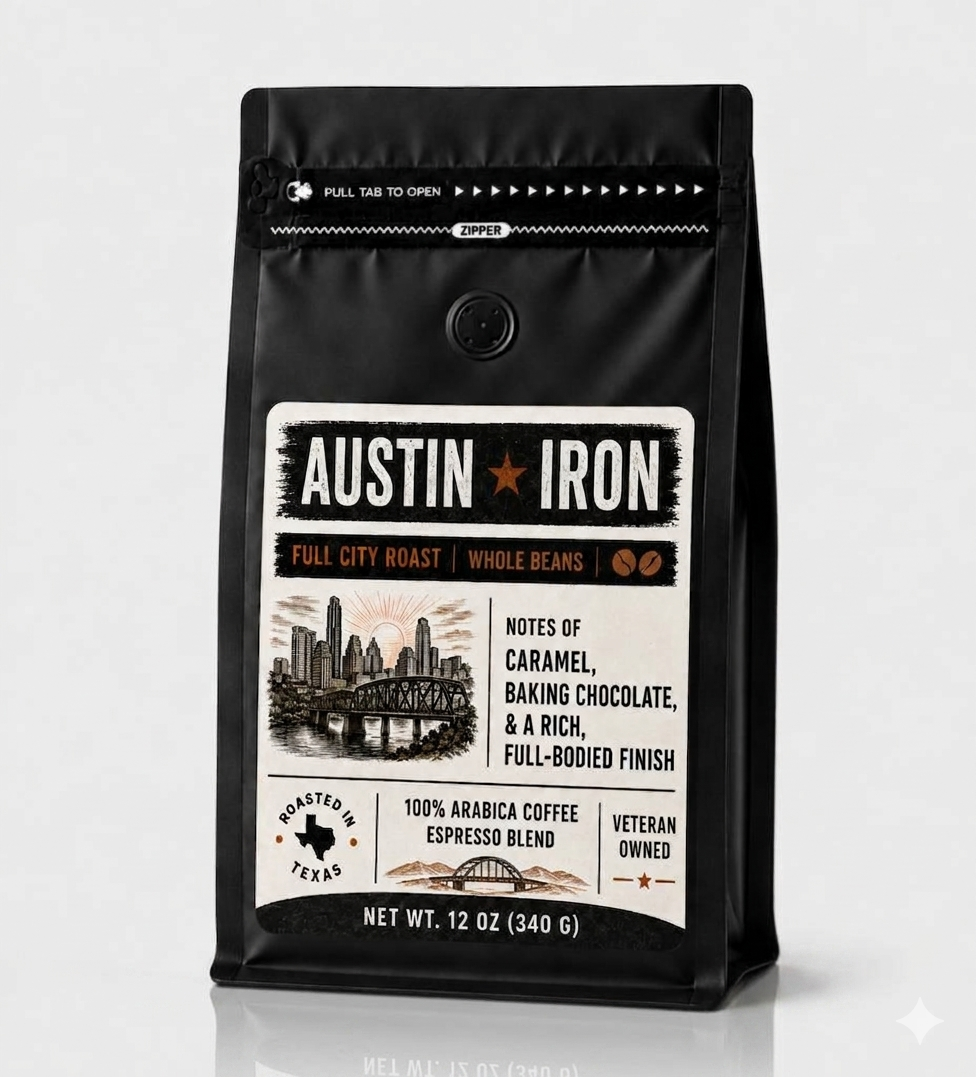 AUSTIN IRON ESPRESSO - Full City, 12 oz