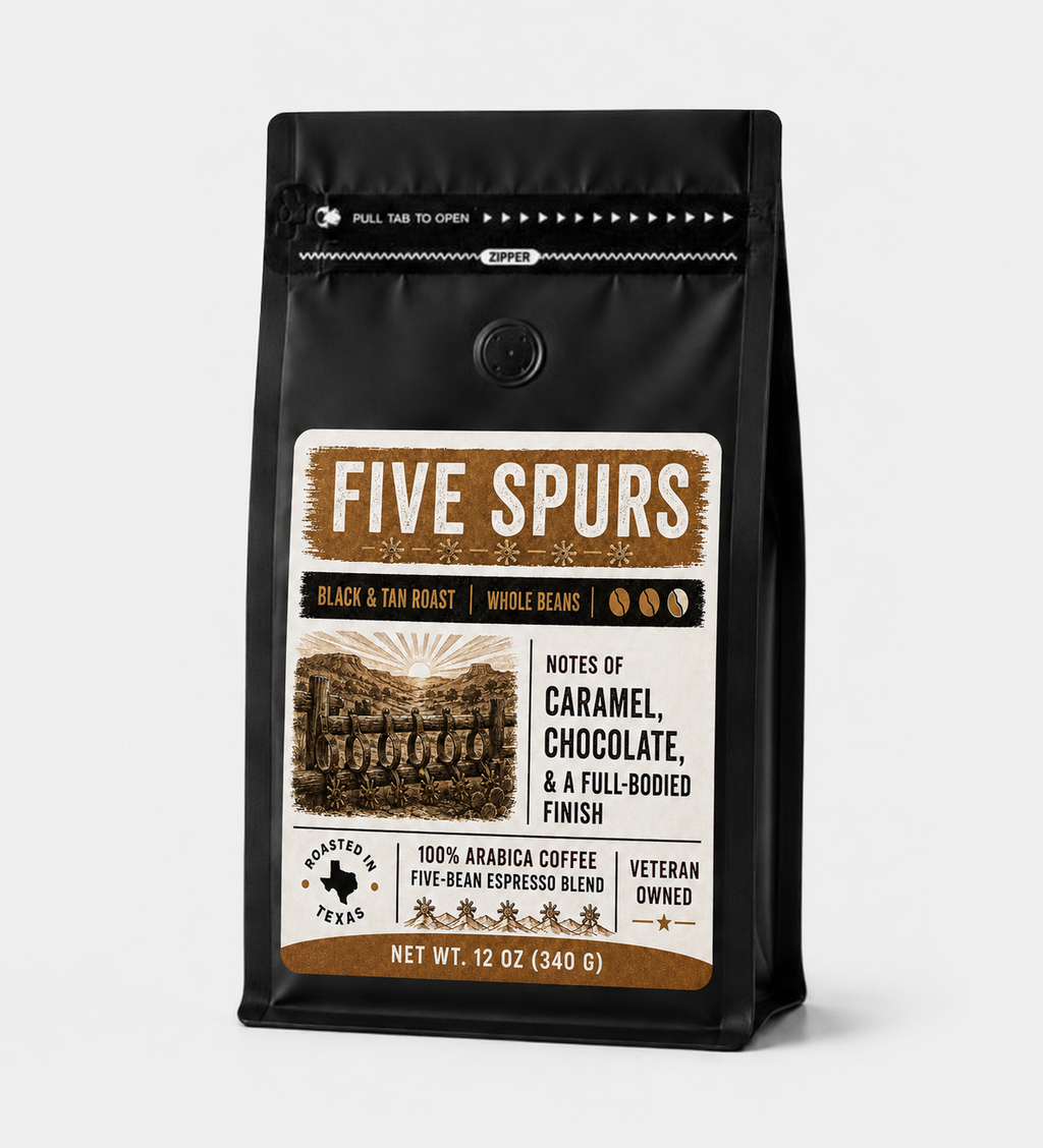 FIVE SPURS ESPRESSO - Black and Tan