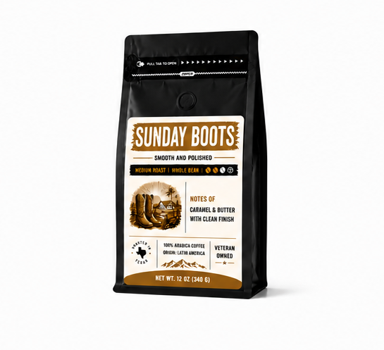 SUNDAY BOOTS - Medium roast, mellow caramel sweetness